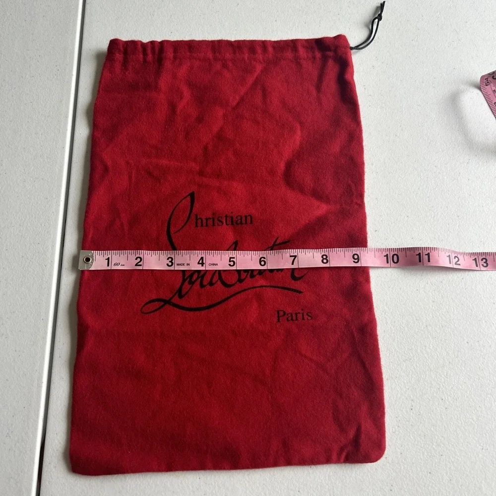 Christian Louboutin Paris Red Logo Shoe Dust Storage Bag 14